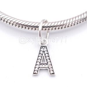 Authentic PANDORA Letter A Dangle with Zirconia - 791313CZ